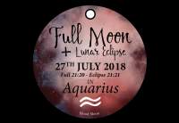 Full Bloodmoon in Aquarius - 27th July 2018 + Lunar Eclipse.