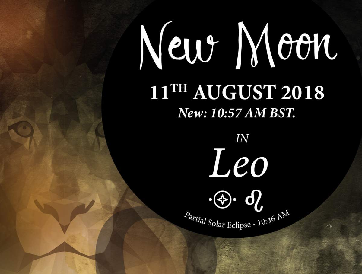 Super New Moon in Leo - 11th August 2018 + Partial Solar Eclipse